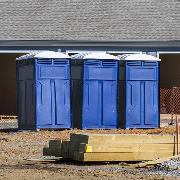 are there any restrictions on what items can be disposed of in the portable restrooms in Antrim